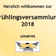 Frühlingsversammlung 2018