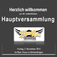 Hauptversammlung 2012 2. November 2012
